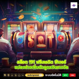 สล็อต 191 ฟรีเครดิต ฟีเจอร์แปลงร่างเพิ่มตัวคูณเงินรางวัล